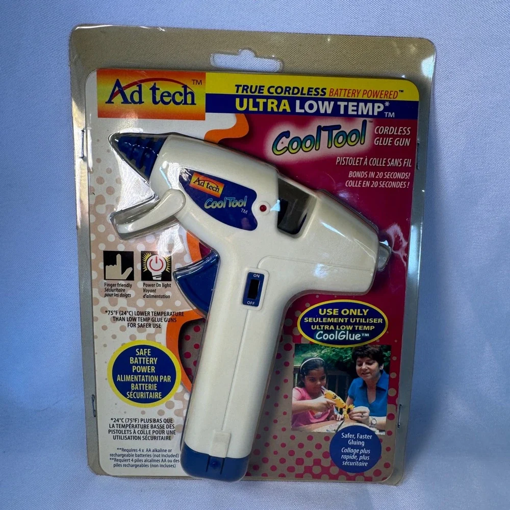 AdTech CoolTool Ultra Low Temp Cordless Glue Gun Battery Powered 0288 NEW